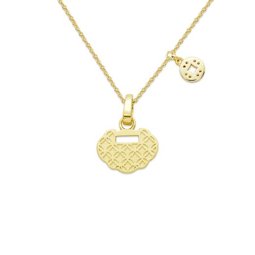 【采购专享】宫里的世界 称心如意银镀金项链 商品图1