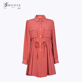 SAINT L’UCK/圣媛女装新款中长款纯色衬衫SA320E52