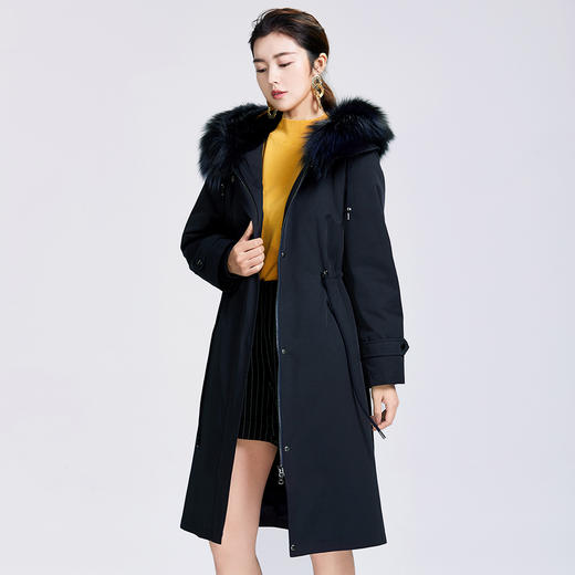 SAINT L’UCK/圣媛正品可拆卸兔毛内胆狐狸毛领派克服SA419Q54 商品图2