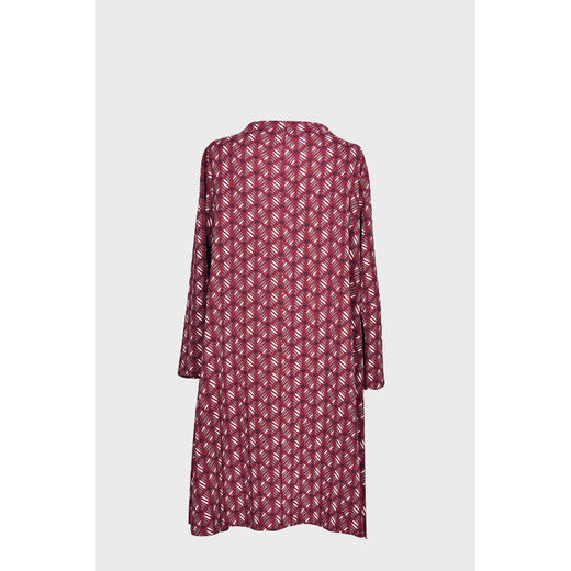 圣三利女装 新款田园风半高领中长款印花连衣裙 SL1917219 商品图2