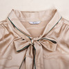 圣三利女装 新款气质优雅撞色牙飘带桑蚕丝飘带衬衫SL2014145 商品缩略图2