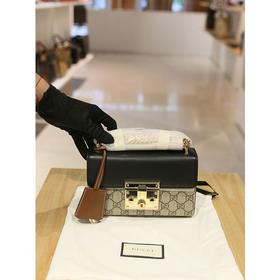 奥莱GUCCI Padlock古驰女士小号单肩包（409487 KLQJG 9785）JPY带授权招加盟代理