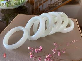 和田玉（羊脂玉）俄料平安镯 （圈口请咨询客服）