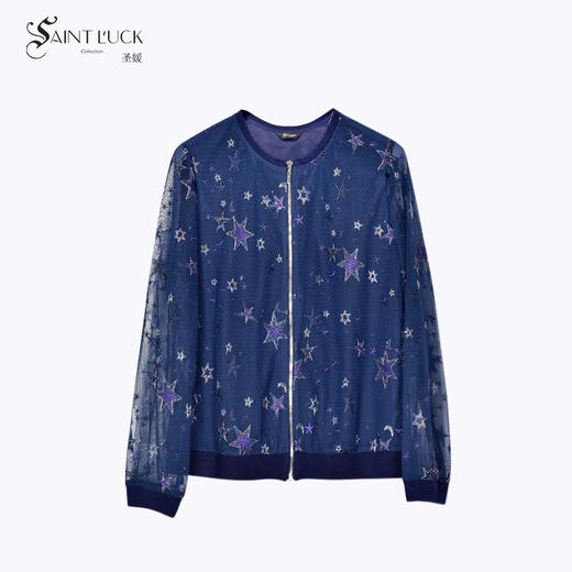 SAINT L’UCK/圣媛女装夏季网眼镂空刺绣上衣SA220A15 商品图0
