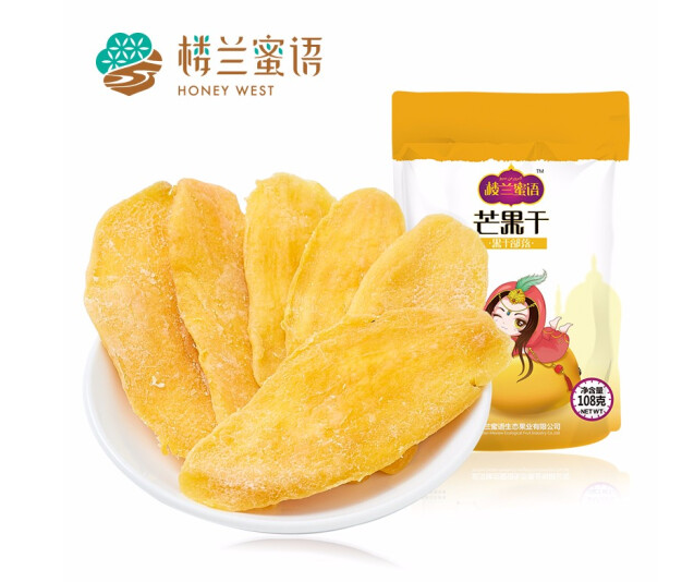 楼兰蜜语酸甜芒果干100g