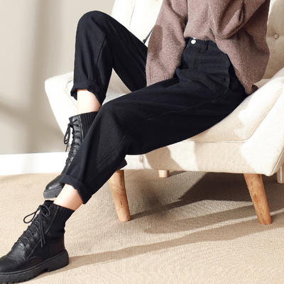 裁缝学苑 AG110高腰直筒女裤萝卜裤哈伦老爹裤子纸样打版裁剪图纸 商品图2