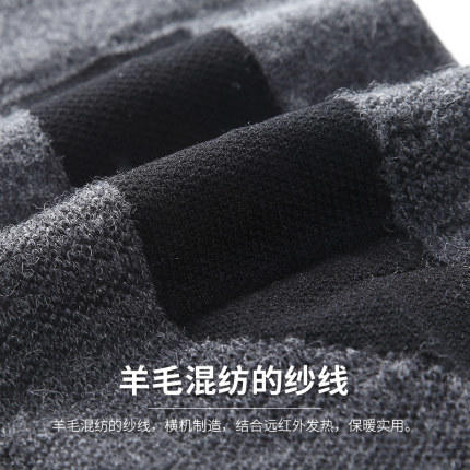 Supield羊毛护膝秋冬保暖艾草抑菌针织U型承重护膝老寒腿膝盖关节 商品图3