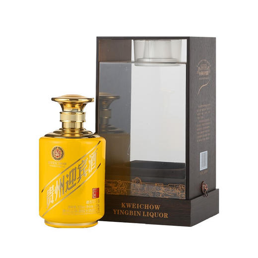 【推荐】贵州迎宾酒 大师封坛（黄）53度 酱香型白酒500ml 单瓶装 商品图1