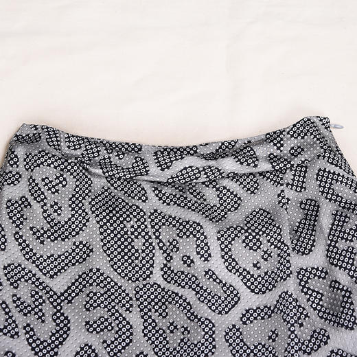 圣三利女装 新品豹纹印花不规则下摆优雅迷笛裙SL2015128 商品图2