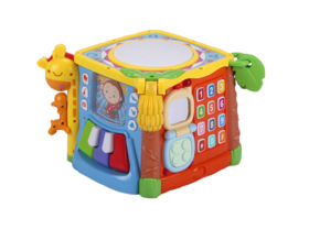 谷雨六面盒带鼓音乐游戏桌玩具台1-3岁