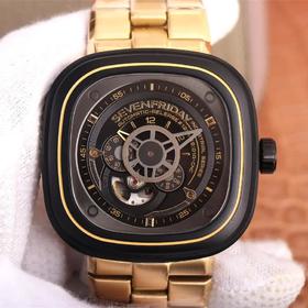 SV七个xqw，原装316L不锈钢表带，市场z高版本，男士腕表，自动机械机芯，钢表带+送皮表带，密底。