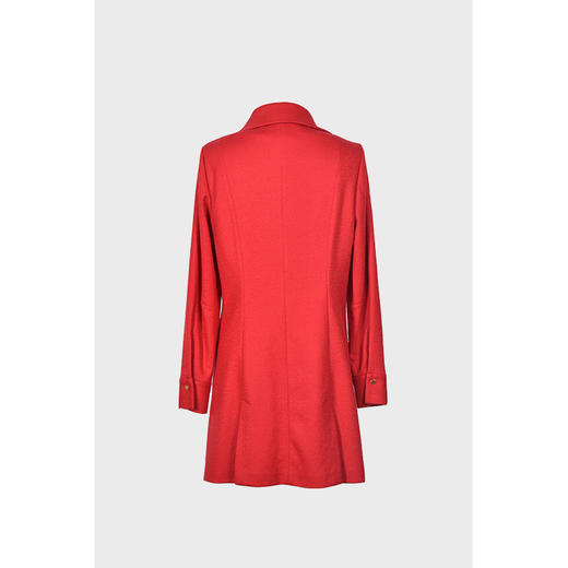 圣三利女装 新品衬衫式中长款金属扣毛呢上衣外套SL2032140 商品图1