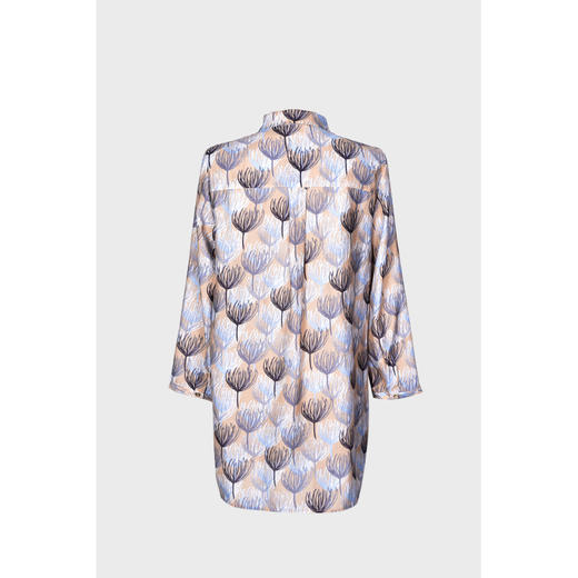 圣三利女装 新款优雅印花中长款印花衬衫SL2014119 商品图1