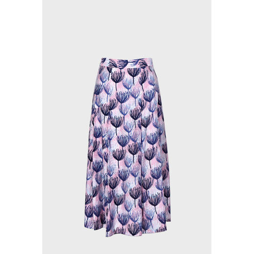 圣三利女装 新款优雅印花中长款半身裙SL2015119 商品图1