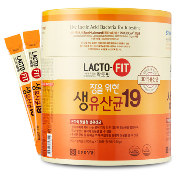 韩国钟根堂 益生菌Lactofit乳酸菌粉Probiotics 19/2000mgx 180包JPY带授权招加盟代理
