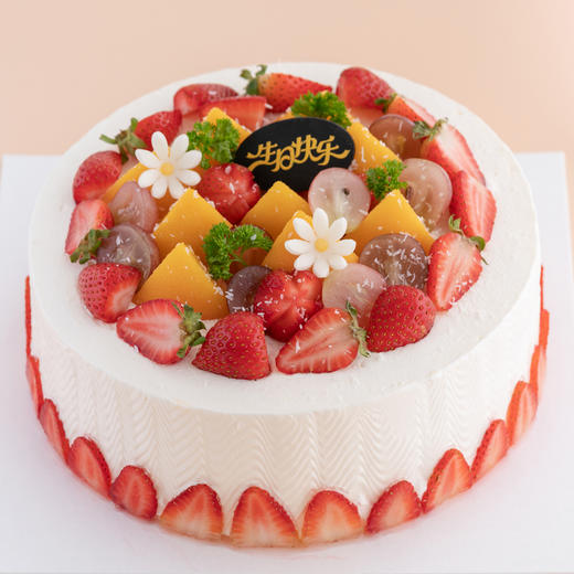 水果蛋糕01 梦幻奶油 新鲜水果 商品图0