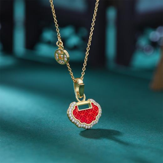 【采购专享】宫里的世界 称心如意银镀金项链 商品图3