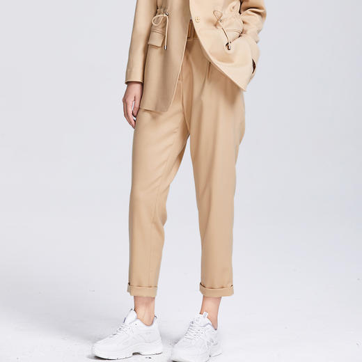 SAINT L’UCK/圣媛女装秋季纯色休闲九分裤SA320C56 商品图2