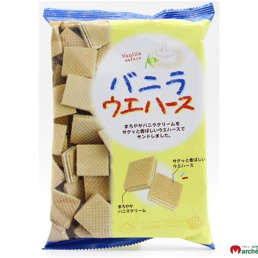 日本进口零食 香草威化饼干 75g（223269） 商品图0