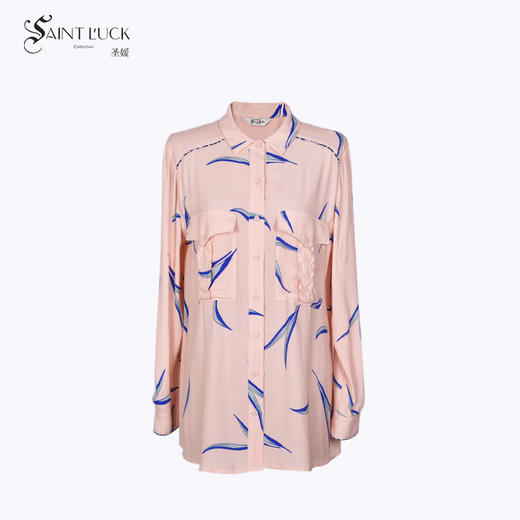 SAINT L’UCK/圣媛女装     时尚百搭花色上衣，衬衫SA319E61 商品图0