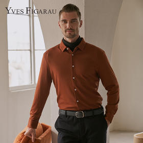 YvesFigarau伊夫·费嘉罗秋冬新款简约抗皱舒适保暖休闲长袖衬衫902325