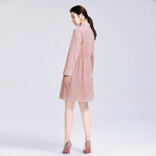 SAINT L’UCK/圣媛女装    时尚优雅中长款麂皮绒纯色风衣SA319F18 商品图1