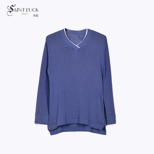SAINT L’UCK/圣媛女装新款秋季V领针织衫SA320M03 商品图5