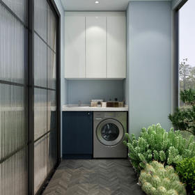 意墨新中洗衣机柜