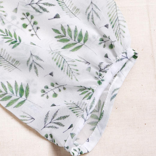 圣三利女装 超仙中长款树叶印花圆领雪纺连衣裙SL2027241 商品图2