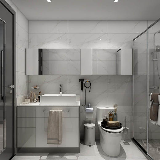 晶心简约卫浴柜 商品图0