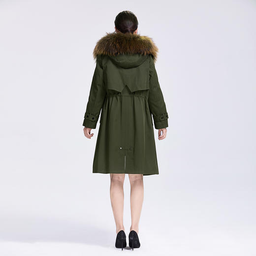 SAINT L’UCK/圣媛女装可拆卸兔毛内胆貉子毛领派克服SA419Q52 商品图3