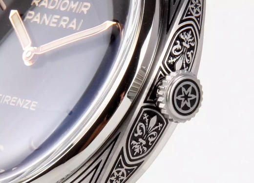 N出品：noobmaker新神器-高版本佛罗伦萨限量版PAM00672震撼登场引领潮流，精工细琢，雕花工艺全新升级，整表采用316精钢雕刻，纹路圆润清晰，极具历史感与复古色彩！ 商品图3