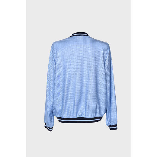 圣三利女装 新款麻花网眼罗纹领棒球外套SL2012129 商品图1