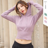 秋冬新款瑜伽服女长袖运动卫衣连帽收腰塑身健身上衣跑步运动外套 商品缩略图2