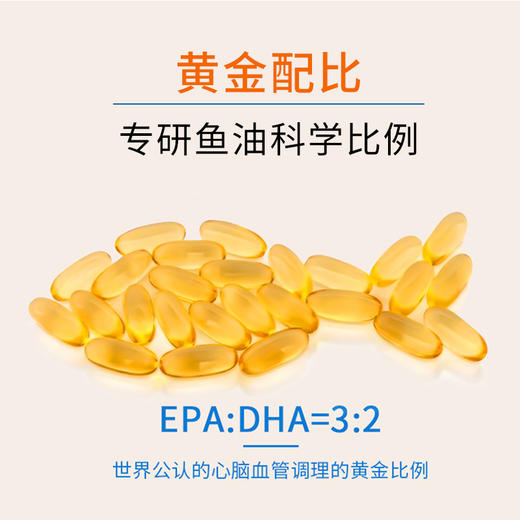 【买1送1 买2送2再减30 买3送3再减60】朗迪深海鱼鱼油软胶囊 血管垃圾的清道夫 辅助降血脂、血压、血栓等 中老年成人鱼油 商品图2