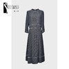 圣三利女装 新款气质优雅长款收腰弹力针织格子连衣裙SL2037113 商品缩略图0