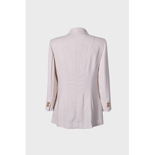 圣三利女装 双排扣收腰款七分袖纯色商务西服外套SL2012125 商品图7