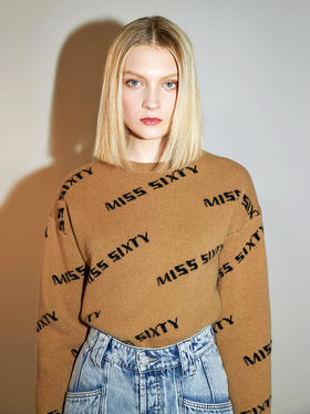 Miss Sixty2020冬季新款羊毛混纺字母毛织套头衫女604RJ0920000
