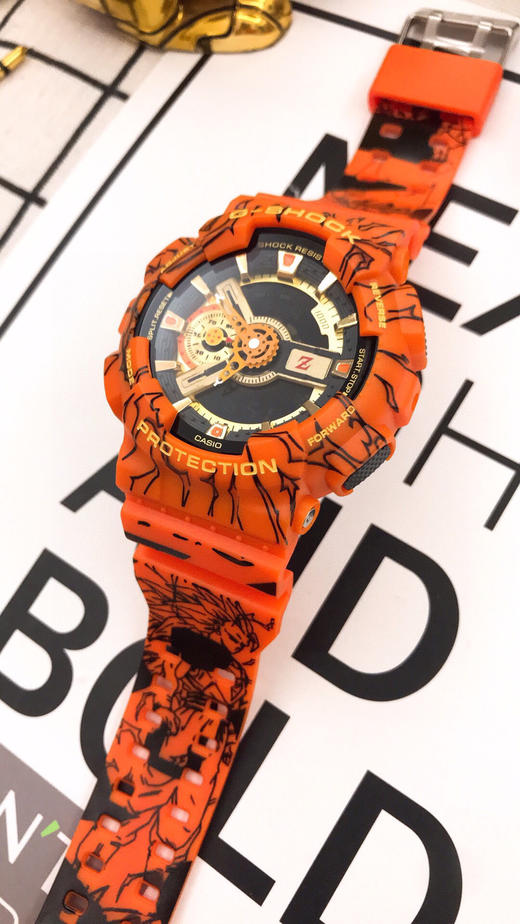 限时特价260 绝版卡西欧七龙珠z 联名款联名款以大尺寸外观的" ga-110