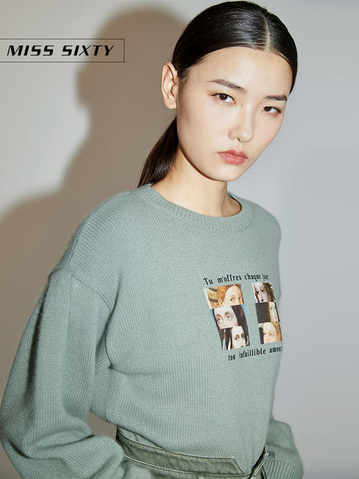 [江疏影同款]Miss Sixty20冬新款英国国家美术馆联名系列毛衣女604RJ5500000 商品图1