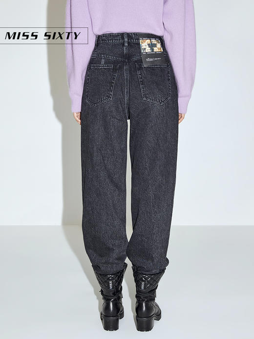 Miss Sixty2020冬季新款英国国家美术馆联名系列黑色阔腿牛仔裤604JJ2710000 商品图2