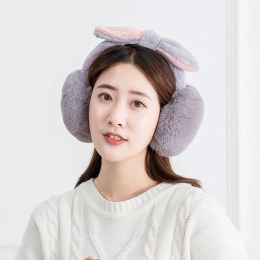 【享冬日温暖】冬季耳罩护耳捂女士毛绒耳套学生保暖耳罩可折叠居家日用 商品图2