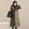 WZNH-XMR1624冬季暗扣连帽纯色直筒羽绒服 商品缩略图2