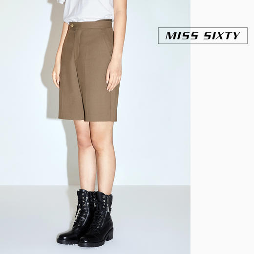 Miss Sixty2020冬季新款天使系列高腰直筒休闲短裤女604PJ5430000 商品图1