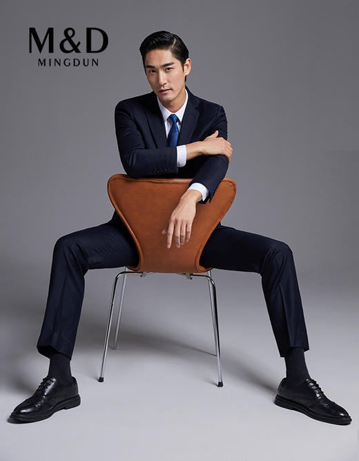 名盾男士西裤商务正装舒适纯羊毛套装西裤修身西服裤 商品图4