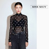 Miss Sixty2020冬季新款高领薄款绣花网纱长袖T恤女604SJ3420000 商品缩略图1