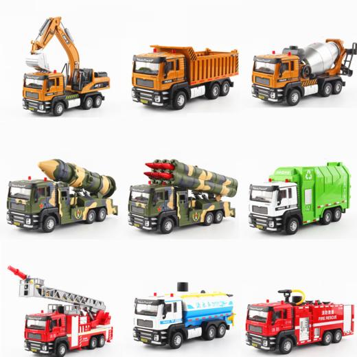 嘉业合金车模选货1大号挖掘机玩具工程车套装合金仿真垃圾车消防儿童男孩挖土机模型 商品图4