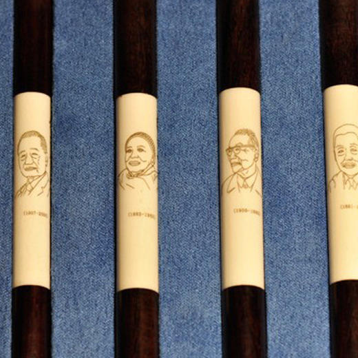 【西泠印社】110周年纪念六任社长毛笔套装 商品图2