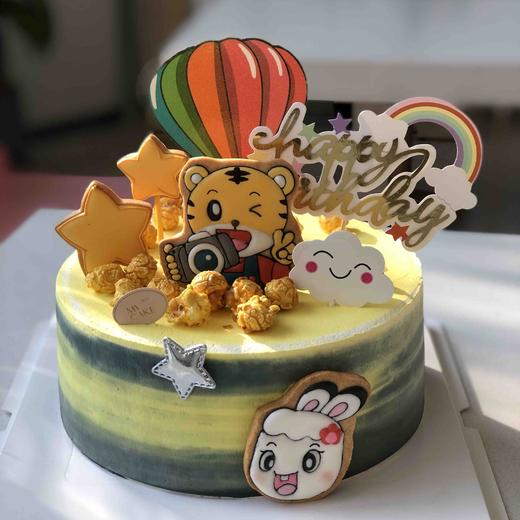 巧虎水果奶油蛋糕糖霜饼干装饰