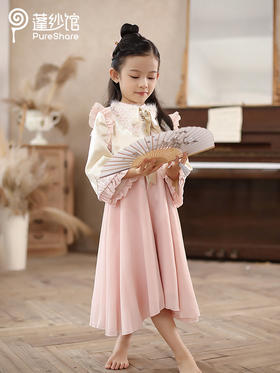 非质量问题不退换哦~pureshare 花木兰公主裙新拜年礼服汉服气质可爱宝宝连衣裙子-花木兰
